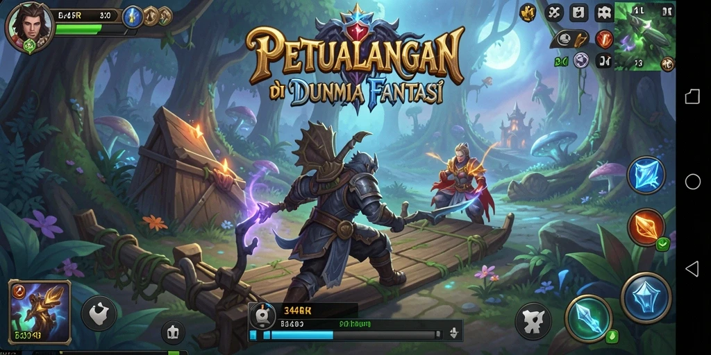 Tampilan gameplay 34R yang mengasyikkan dan mendebarkan.