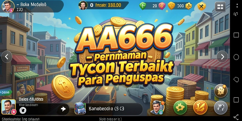 Tampilan gameplay AA666 yang menunjukkan pengelolaan bisnis yang menarik.