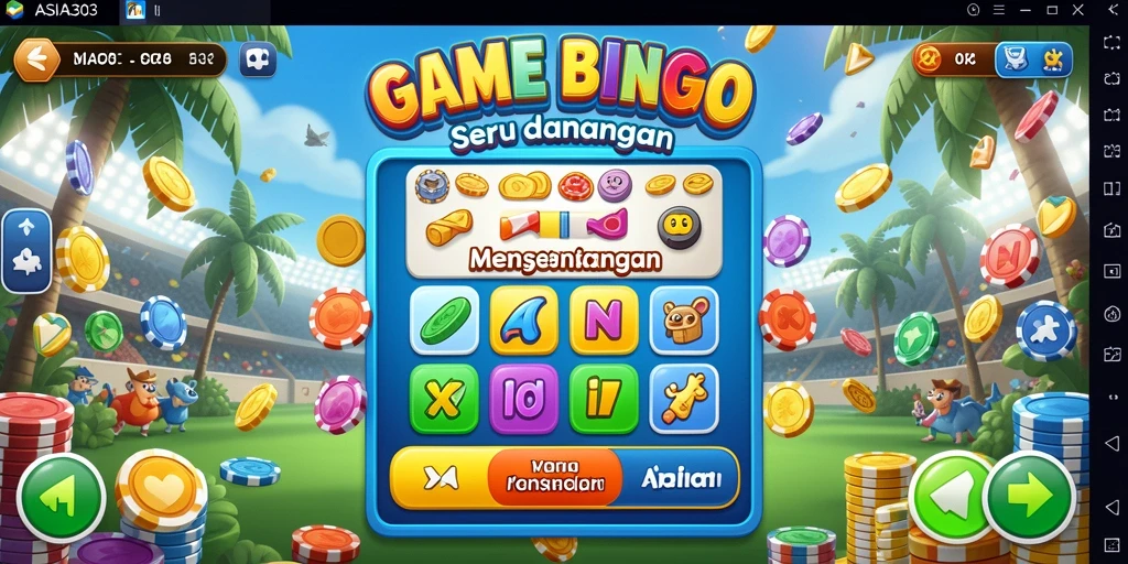 Tampilan gameplay ASIA303 dengan keseruan permainan Bingo.
