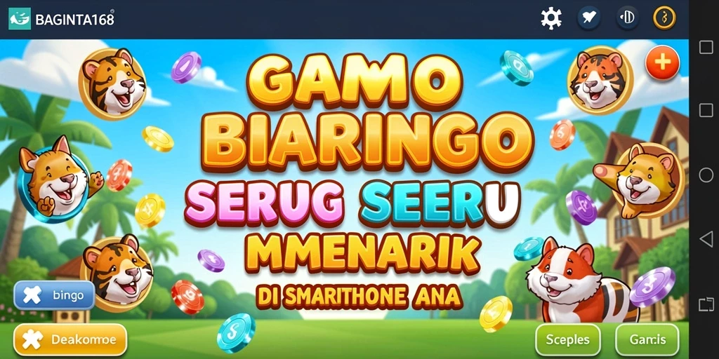 Tampilan gameplay seru dari game Bingo BAGINTA168.