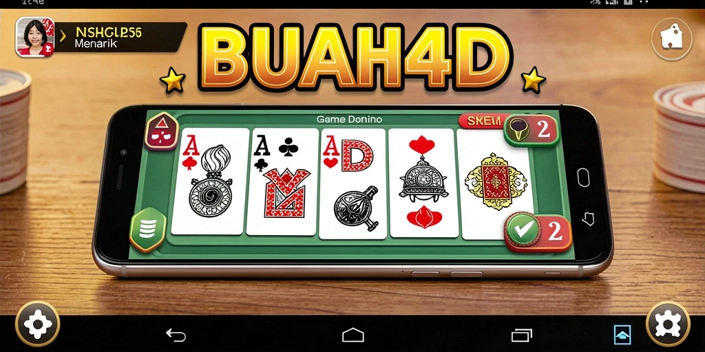 Tampilan menawan dari permainan Domino BUAH4D yang mengasyikkan.