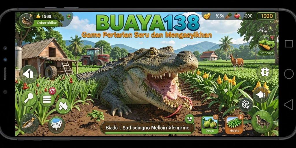 Tangkapan layar utama BUAYA138 menampilkan suasana kebun yang indah dan penuh warna.