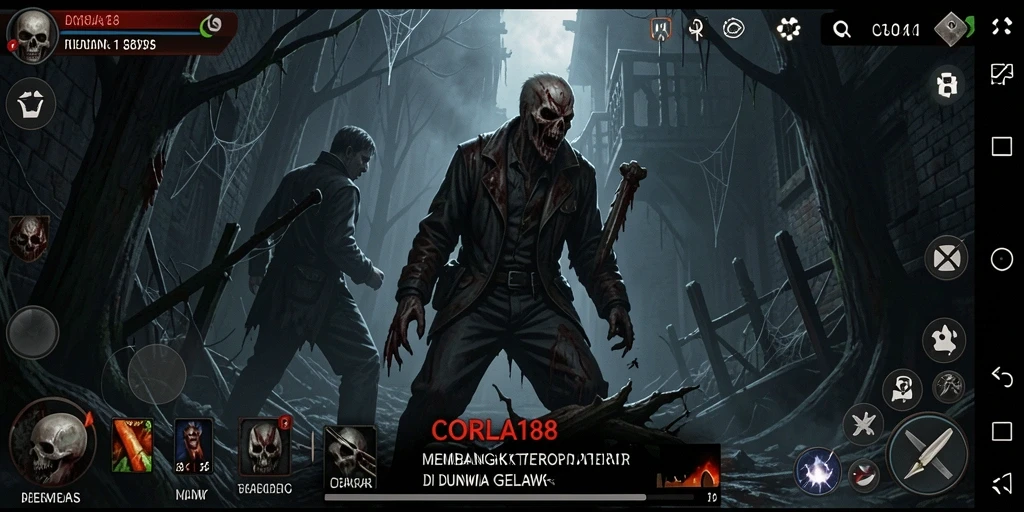 Tampilan menakutkan di dunia gelap CORLA188 dalam permainan Horror.
