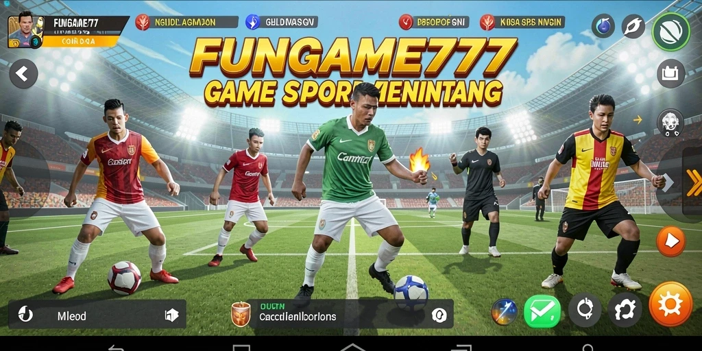 Screenshot gameplay FUNGAME777 dengan aksi olahraga seru.