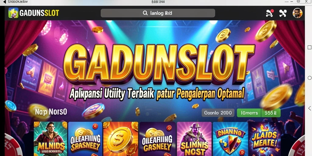 Tampilan antarmuka GADUNSLOT yang intuitif dan efektif.