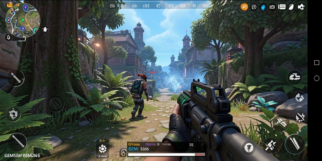 Screenshot GEMS365 menampilkan aksi mendebarkan dalam TPS.