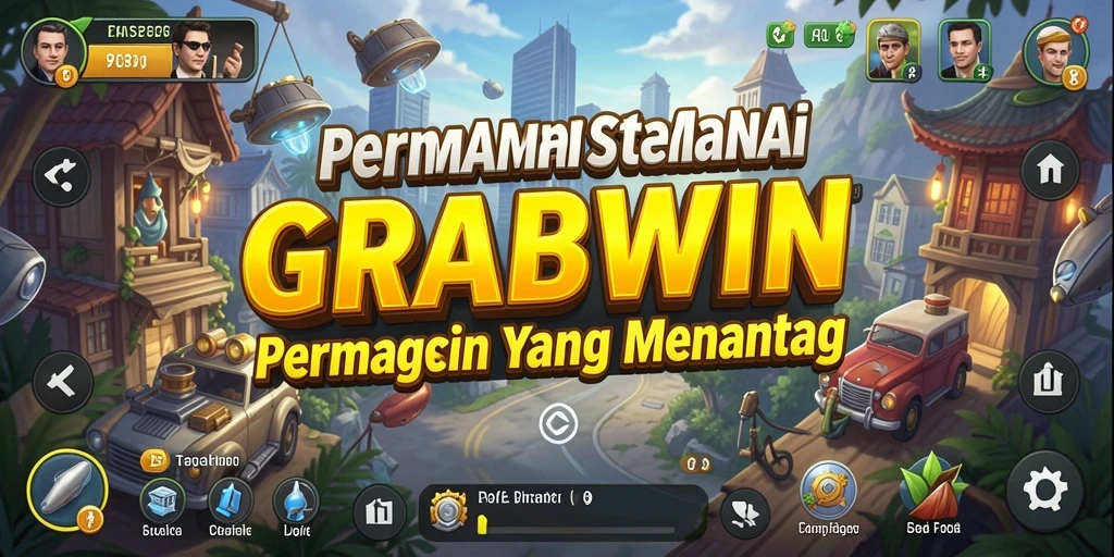 Tampilan gameplay seru dalam GRABWIN dengan strategi yang menegangkan.