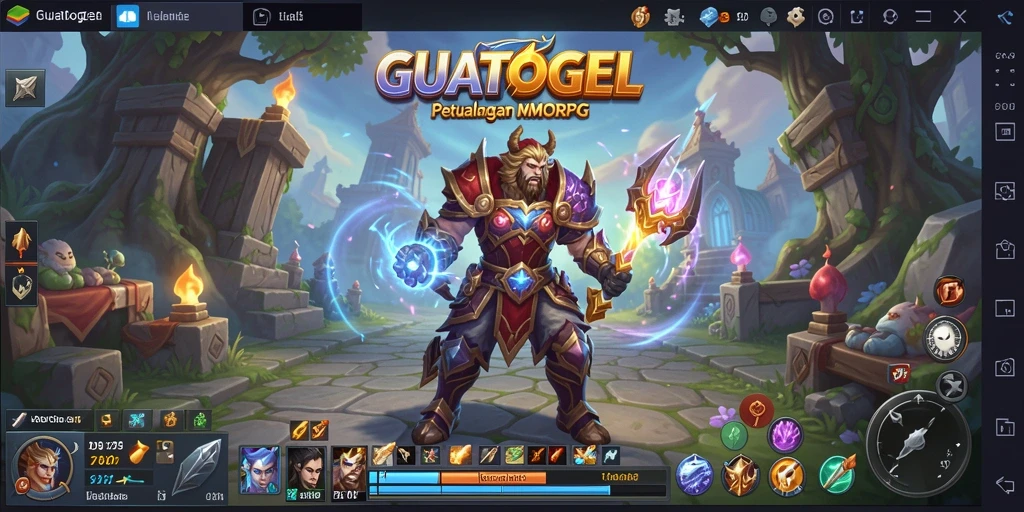 Tampilan gameplay GUATOGEL yang mendebarkan dalam dunia MMORPG.