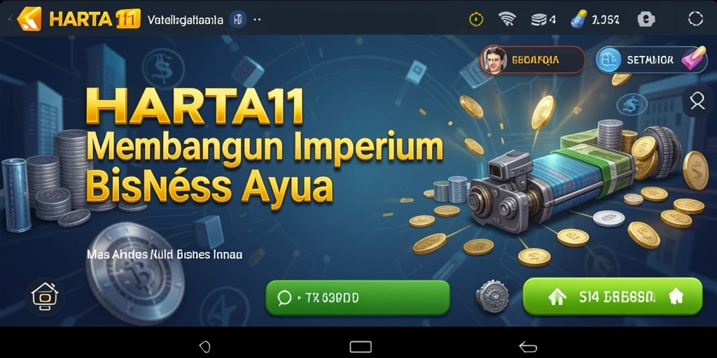 Gambaran gameplay HARTA11 yang seru dalam membangun bisnis.