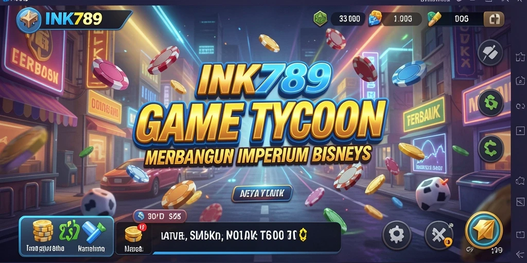 Tampilan gameplay INK789 yang menarik dengan elemen Tycoon.