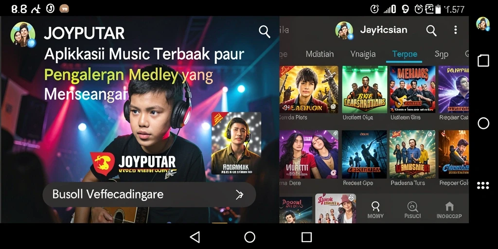 Tampilan gameplay JOYPUTAR dengan antarmuka yang menarik dan interaktif.