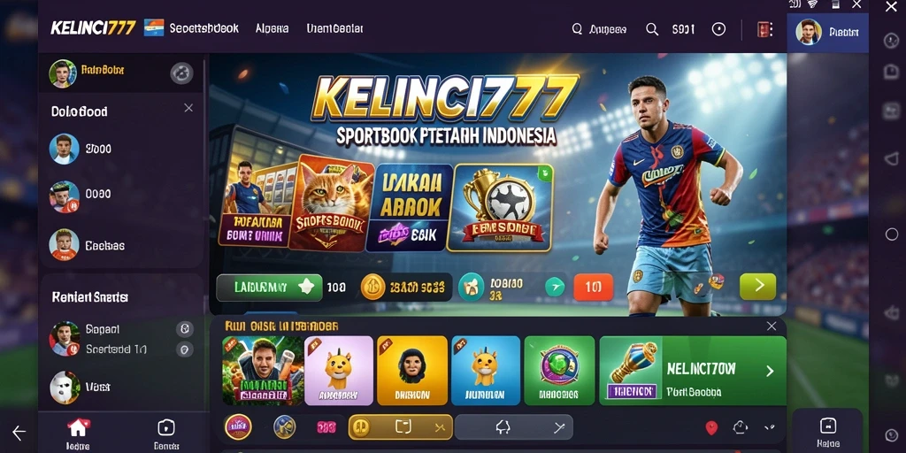 Tangkapan layar utama KELINCI777 memperlihatkan antarmuka taruhan yang menarik dan informatif.