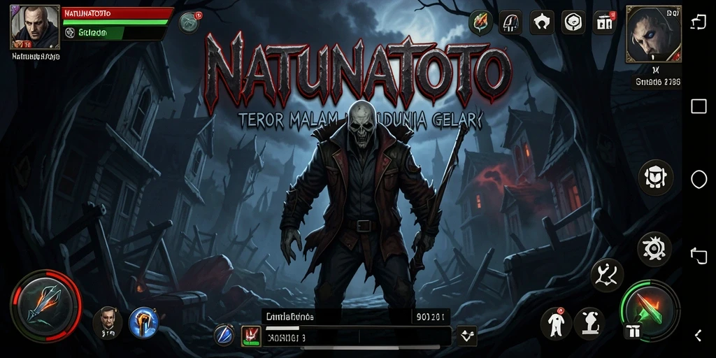 Tampilan menegangkan dari gameplay NATUNATOTO saat malam kelam.