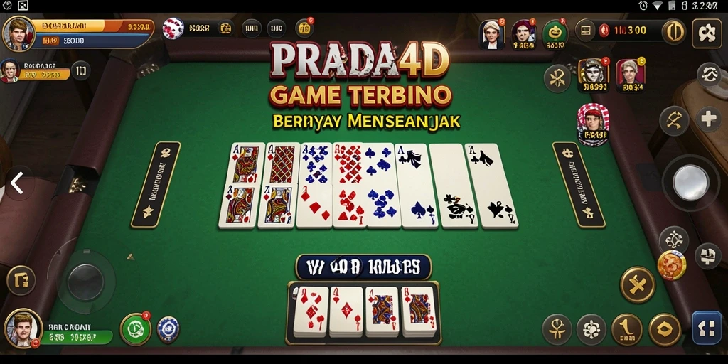 Tampilan menakjubkan dari gameplay Domino di PRADA4D.