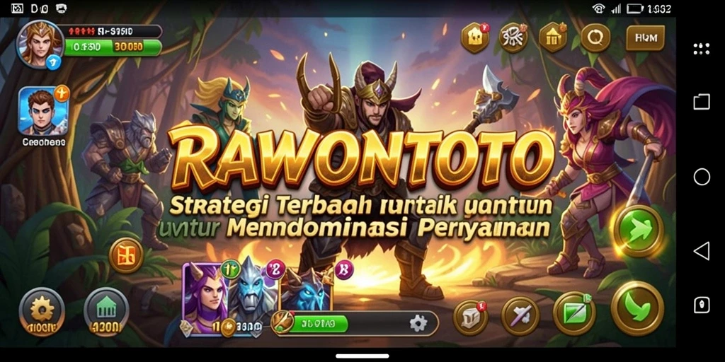 Screenshot gameplay RAWONTOTO menampilkan taktik dan strategi yang mendebarkan.