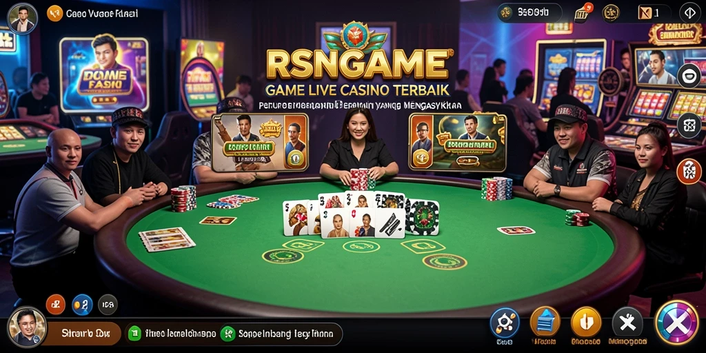 Tampilan gameplay Live Casino yang menarik di RSNGAME.