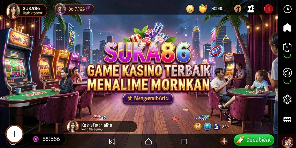 Tampilan gameplay yang menakjubkan di SUKA86 dengan suasana Kasino yang autentik.