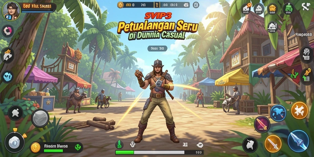 Tampilan gameplay SVIP3 yang menarik dan penuh warna.