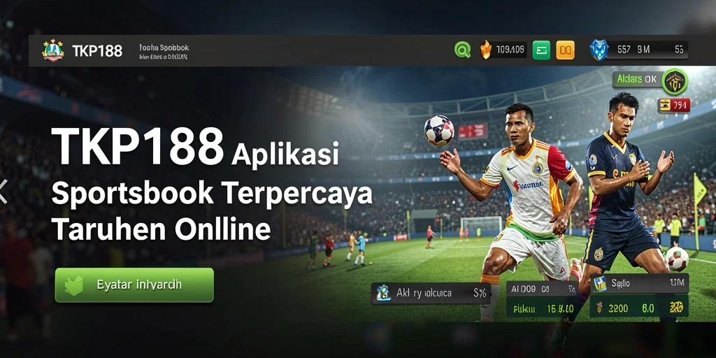 Tampilan utama TKP188 dengan berbagai pilihan taruhan sportsbook.
