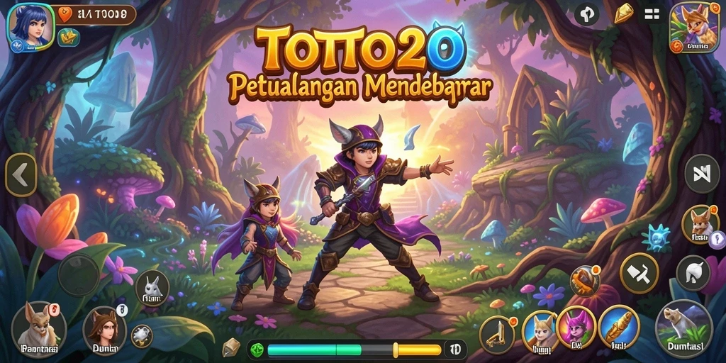 Tampilan gameplay TOTO20 yang menegangkan dan penuh aksi dalam petualangan.