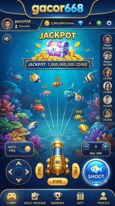 Tampilan beranda aplikasi gacor668 yang menarik dan informatif.